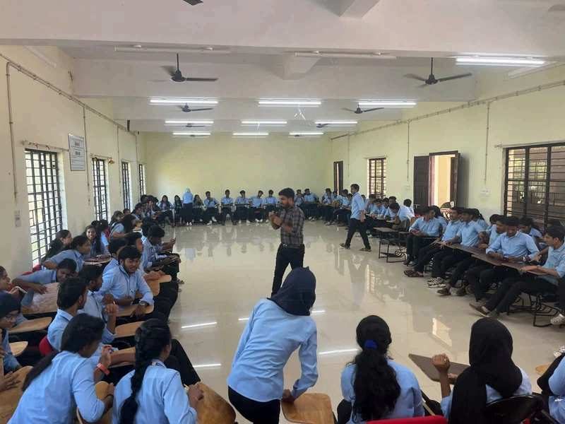 Project Kaushal: students taking part in a circle activity