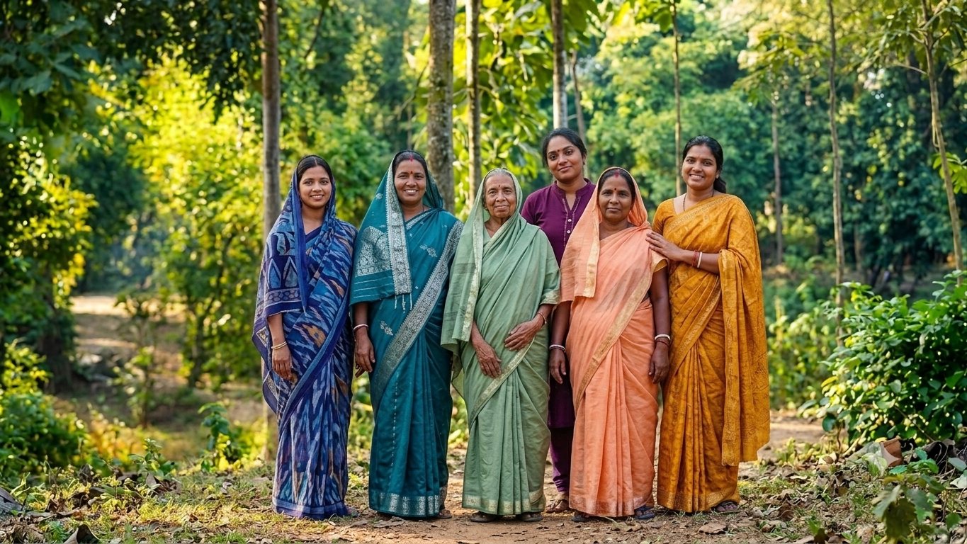 Women of the community who run self-help and skill groups