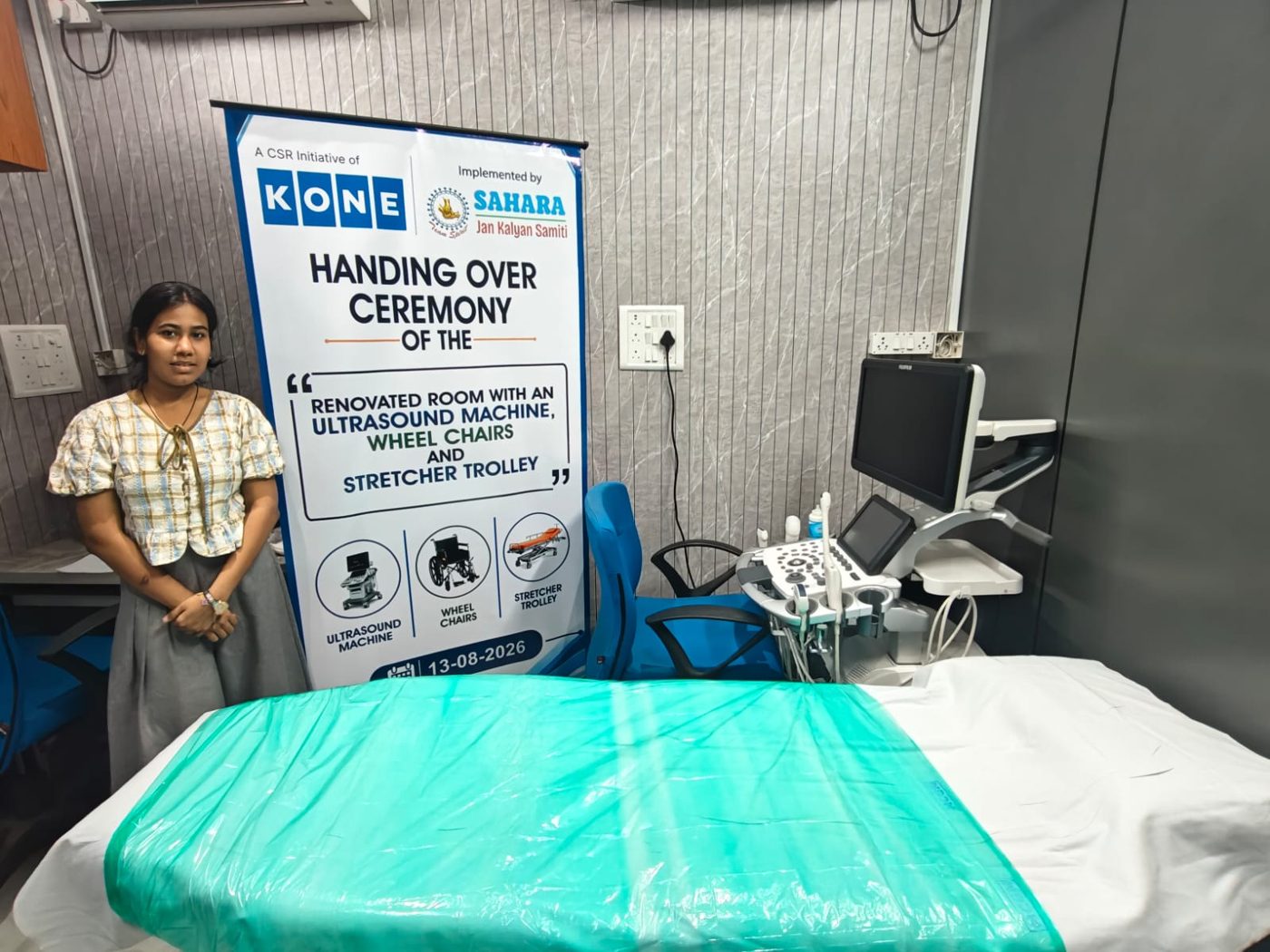 Renovated room with ultrasound machine, handed over at Cooper Hospital, Mumbai