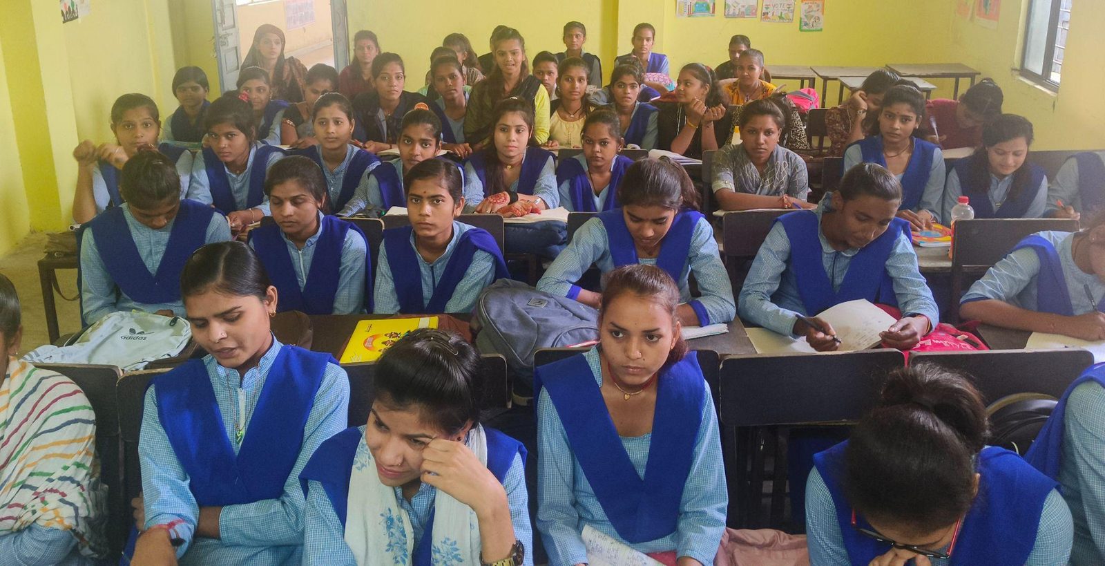Students in a classroom supported by Sahara